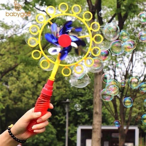 Đồ chơi thổi bong bóng xà phòng kèm chong chóng
