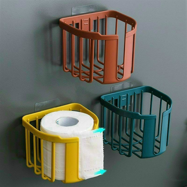 Kệ nhựa đựng giấy vệ sinh dán tường nghệ thuật hàng Quảng Châu