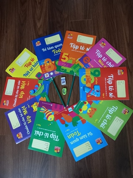 Bộ 10 cuốn tập tô chữ cho bé vào lớp 1