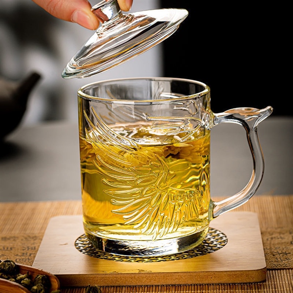 Cốc thuỷ tinh chịu nhiệt có nắp đậy mã mới