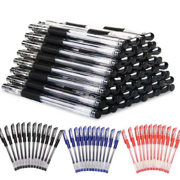 Set 100 bút bi nước cực đẹp màu xanh