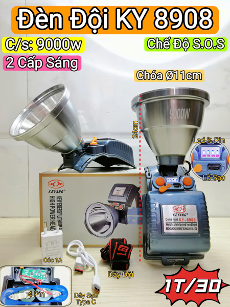 đèn đội đầu KY 8908