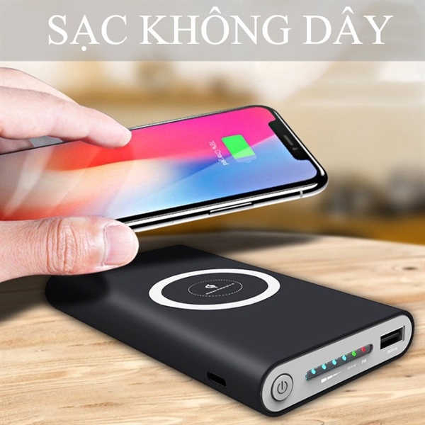pin sạc dự phòng không dây ibesky chính hãng T33 10000mah BH 6th