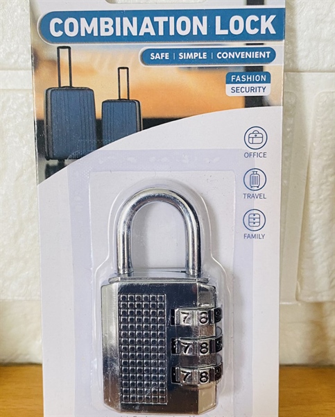 khóa inox mật mã 3 số