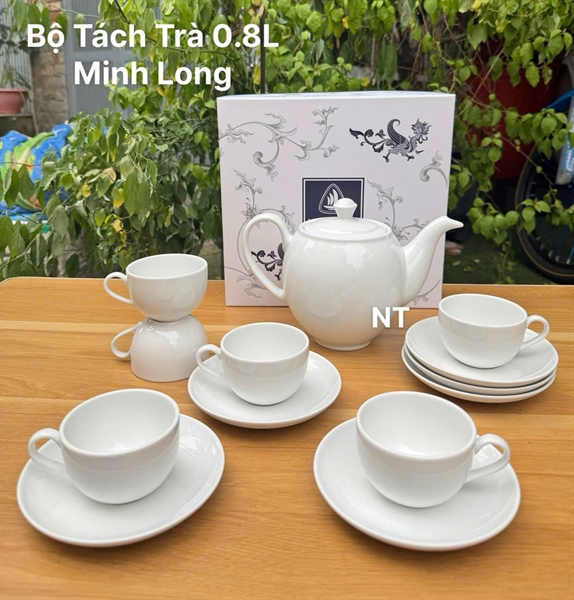 Bộ tách trà gốm sứ Minh long