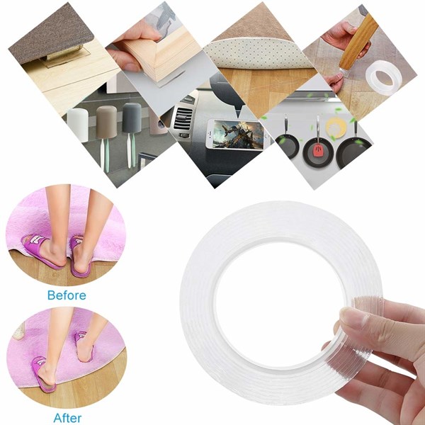 băng keo 2 mặt siêu dính thần thánh dài 1m