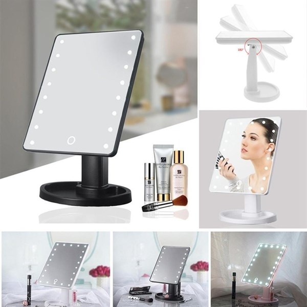 Gương trang điểm có đèn led 22 bóng loại 1