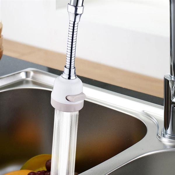 Vòi nước tăng áp bồn rửa chén 2 chế độ dây inox đầu nhựa