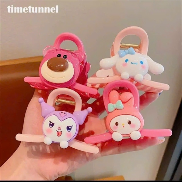 set 4 kẹp tóc hoạt hình siêu cute