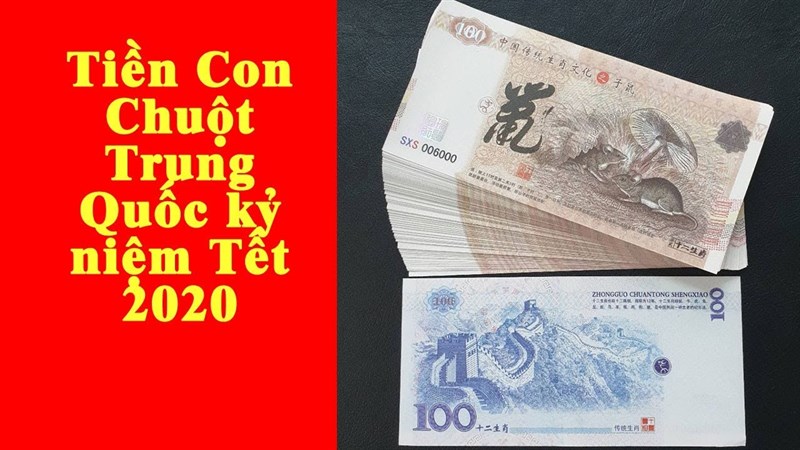tiền china 2020 hình con chuột