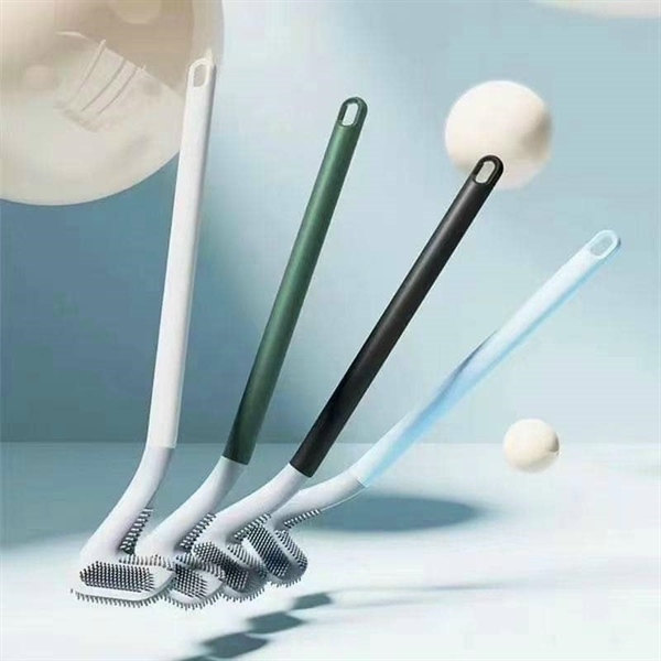 Cây chà toilet đầu silicon dạng chữ L mẫu mới