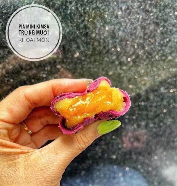 BÁNH PÍA MINI KIMSA TRỨNG MUỐI VỎ KHOAI MÔN - Ảnh 4