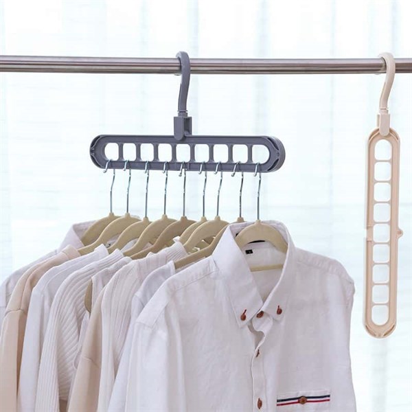 móc treo quần áo đa năng 9 lỗ