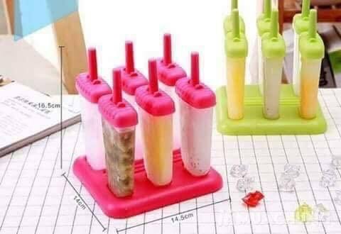 khuôn làm kem 6 que mẫu mới