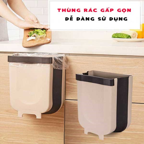 Thùng rác gấp gọn loại lớn 25x17,5x28,5 cm