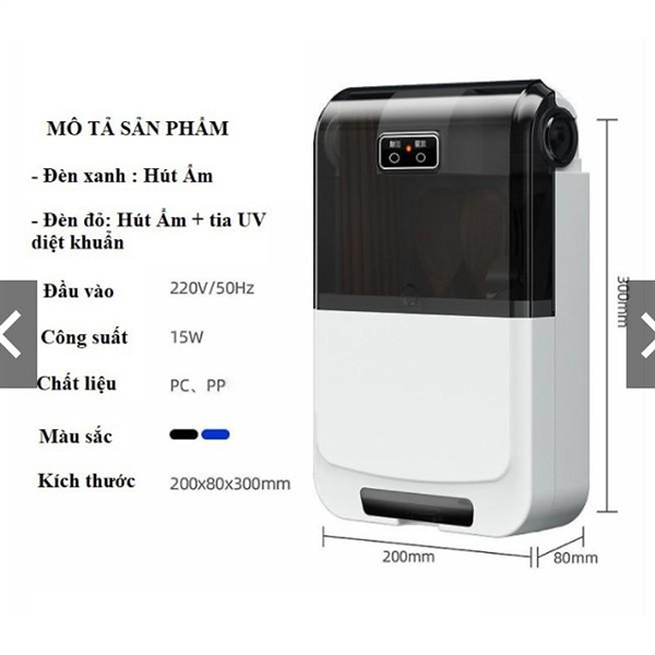 máy sấy và khử mùi muỗng đũa tia uv