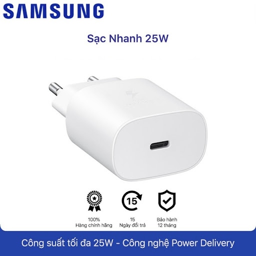 Cóc sạc Samsung 25W chính hãng BH 3 tháng