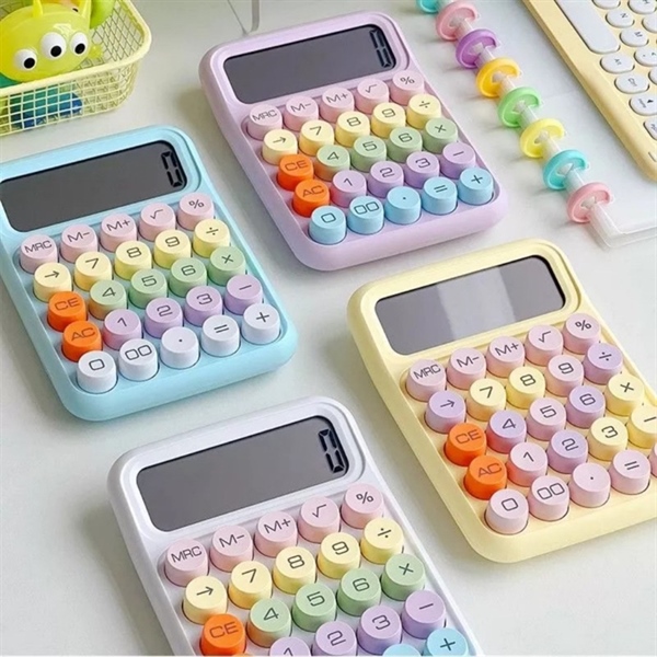 máy tính 12 số cỡ lớn nhiều màu sành điệu