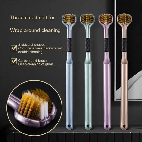 Set 4 cây bàn chải 3 mặt mẫu mới siêu hot