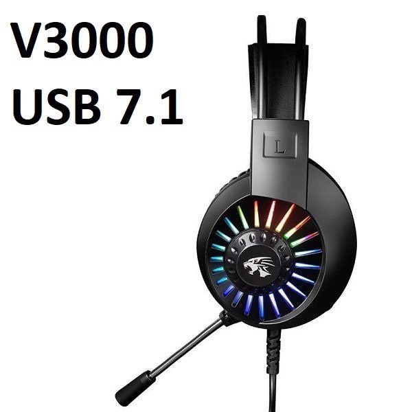 Tai nghe chuyên game có mic led cầu vồng V3000