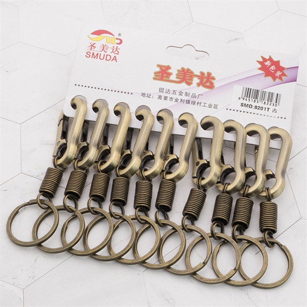 Móc khoá đồng có móc gài