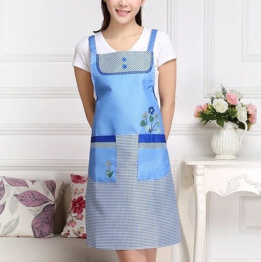Tạp dề nhà bếp caro mẫu mới