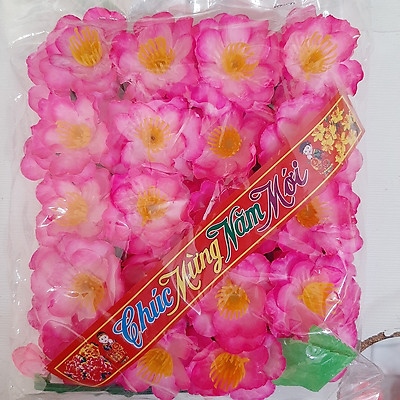 hoa đào giả trang trí tết bịch 40c