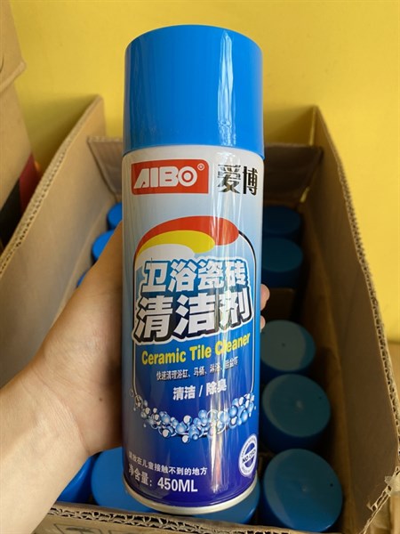 Chai xịt vệ sinh sàn nhà, gạch men, ceramic hiệu Aibo 450ml