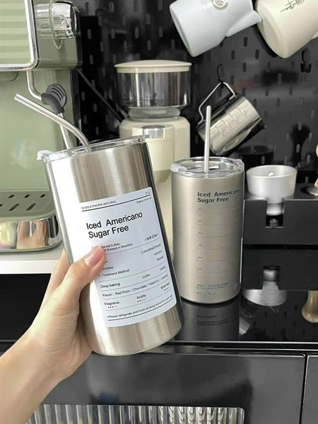 Ly giữ nhiệt Iced Americano thể tích 650ML kèm ống hút