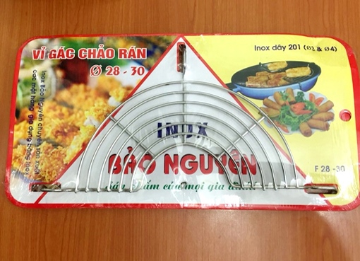 Vỉ gác chảo chiên inox size 30cm loại lớn