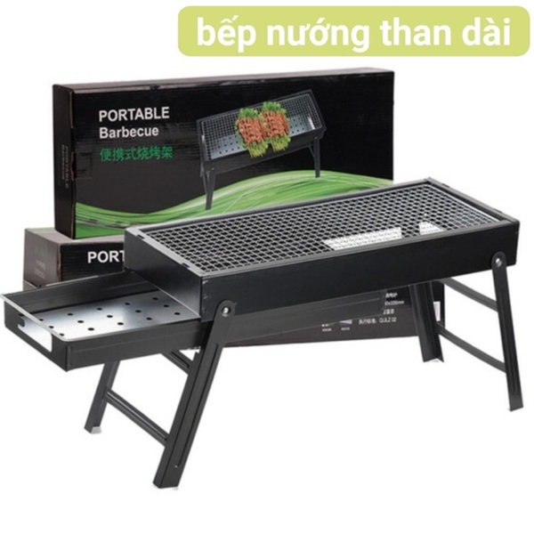 Bếp nướng than hoa dài mẫu mới