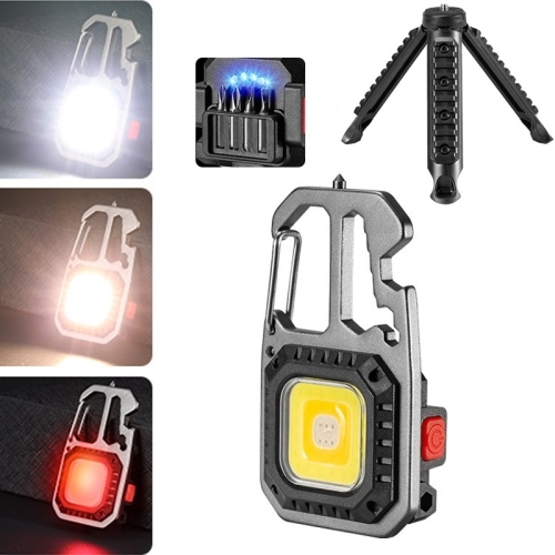 đèn pin móc khoá kèm tua vít đa năng led siêu sáng có chân tripod cao cấp