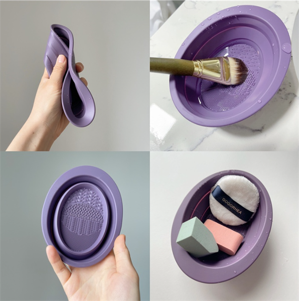 Dụng cụ vệ sinh cọ trang điểm tiện lợi