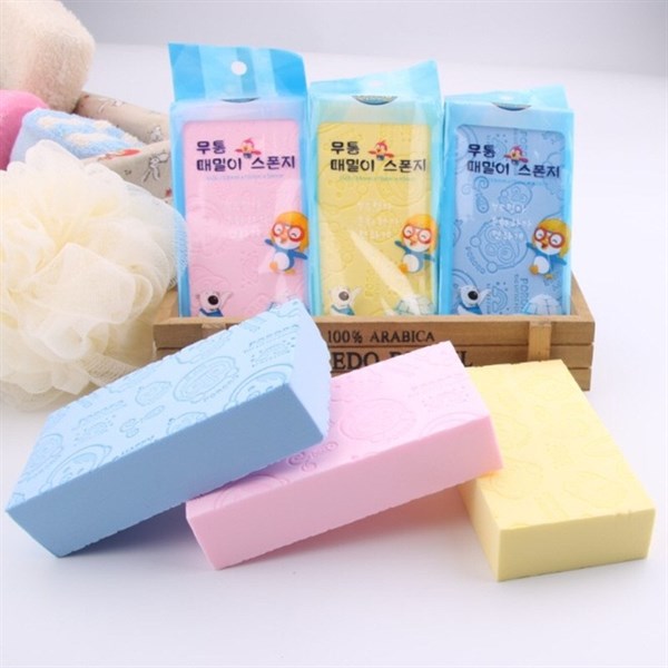 bông tắm bọt biển tẩy tế bào chết siêu sạch