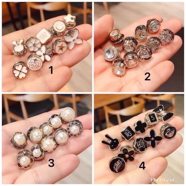 Set 10 cài áo mini thời trang mẫu mới