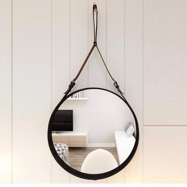 gương tròn trang điểm treo tường cao cấp đường kính 42cm