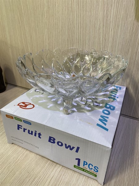Thố thủy tinh 3 chân Fruit Bolw