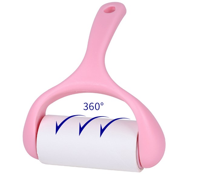 Cây lăn bụi quần áo cán cong 1 cuộn lăn