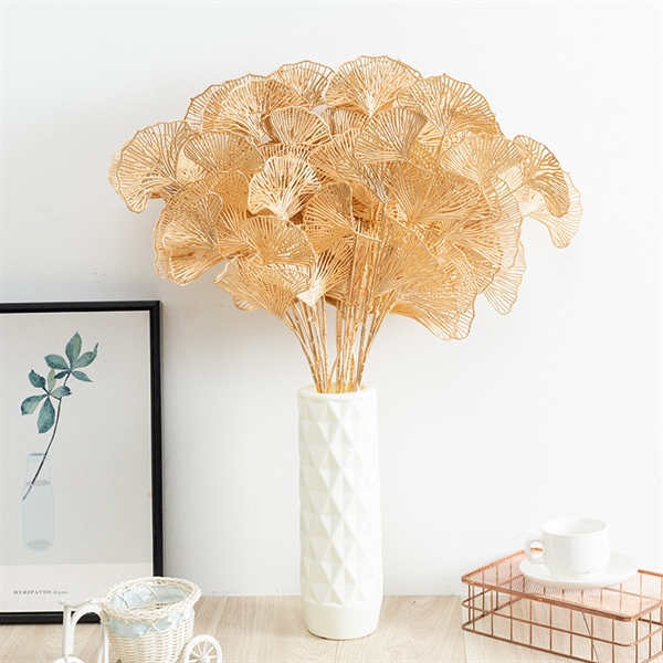 Cành rẻ quạt vàng trang trí dài 66cm