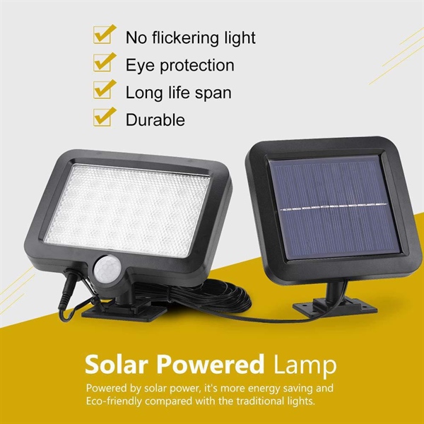 đèn năng lượng mặt trời kèm cáp nối 5m 56 led cao cấp