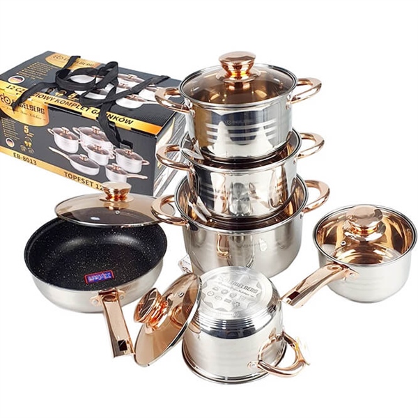 BỘ NỒI ĐỨC 6 MÓN ENGELBERG 5 lớp loại xịn bao đẹp