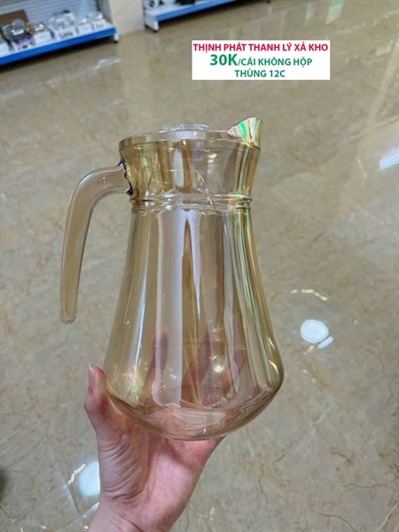 bình nước thủy tinh 1L3 hổ phách cao cấp