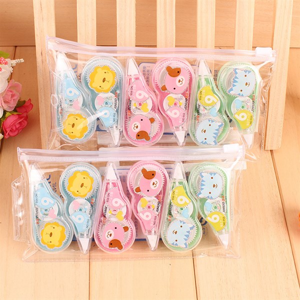 Set 6 bút xoá khô cho bé hình thú cute