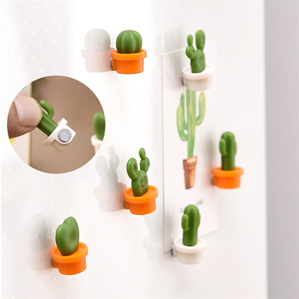 Bộ 6 miếng hít nam châm tủ lạnh hình cây xương rồng