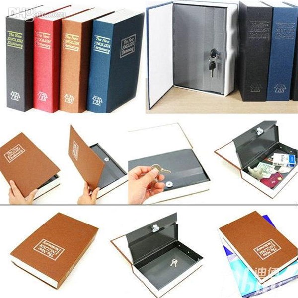 két sắt mini hình quyển sách lớn