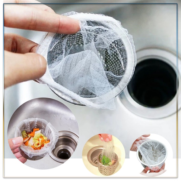 Set 100 túi lọc rác bồn rửa chén