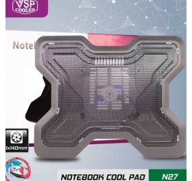 Đế tản nhiệt Laptop 1 Fan 14cm chính hãng VSP Cooler Master N27 led RGB
