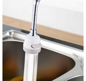 Vòi nước tăng áp bồn rửa chén 2 chế độ dây inox đầu nhựa